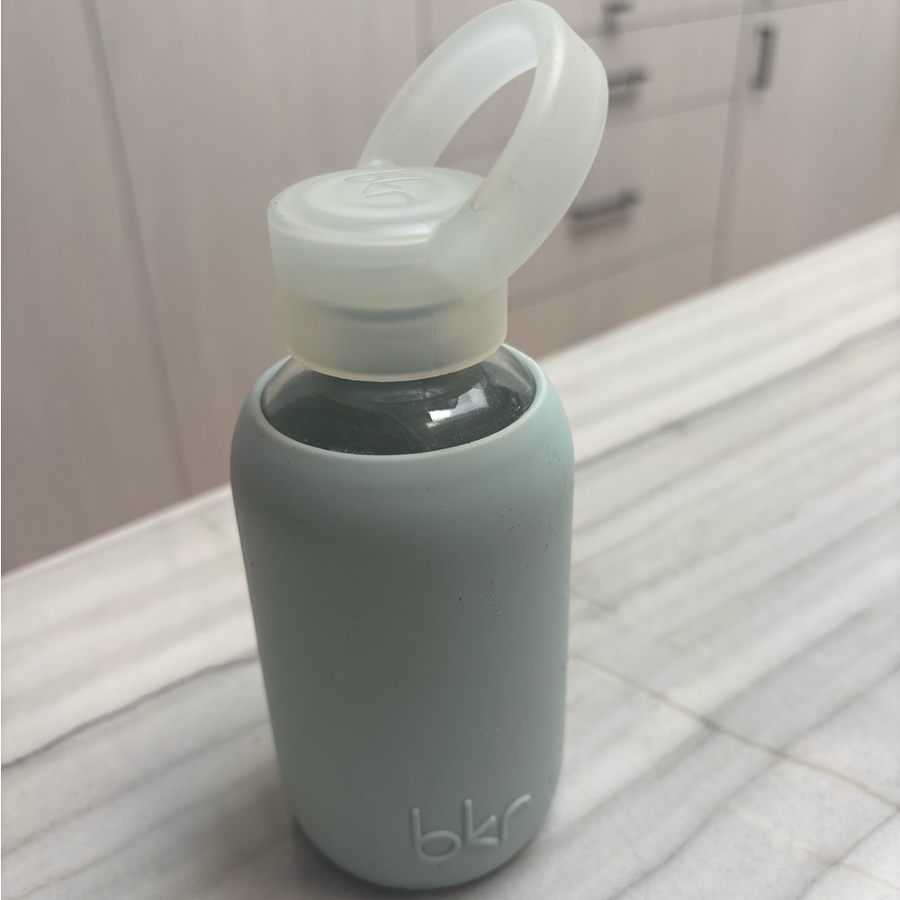 bkr Light Blue Silicone Glass Bottle